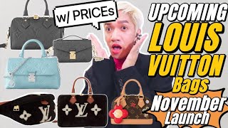 UPCOMING LOUIS VUITTON BagswPRICEs launch NOVEMBER SHIMMERY EMPRIENTE  SKI SHEARLING Collection [upl. by Eletnahc]