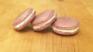 Mascarpone filled Purple Macarons  Cheeky Crumbs [upl. by Gena]