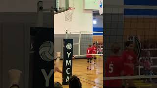 Amazing Volleyball 🏐 Player makes a 3 point basketball 🏀 Suns maxpreps trending volleyball [upl. by Asilram]