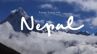 NEPAL – EVEREST CIRCUIT TREK  Gokyo Cho La Everest Base Camp [upl. by Delmer]