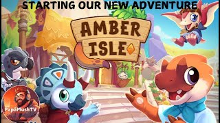 Lets start our new SHOP in this DINOSAUR crafting game  AMBER ISLE  Lets Play  Ep 1 [upl. by Tory]