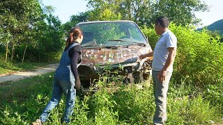 Repair and restore a 50 year old Toyota car and turn it into a truck episode 1 [upl. by Atter817]