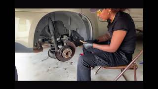 Replacing Rear Brake Pads amp Rotors  2009 Chevy Equinox [upl. by Arielle980]