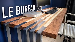 JE FABRIQUE UN BUREAU EXCEPTIONNEL  Plans GRATUITS [upl. by Anirdnaxela]