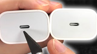 CUIDADO‼️ cargador APPLE FAKE vs Original 20W  REVISIÓN TOTAL 2024 [upl. by Arraek]