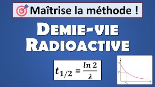 6 Demivie radioactive t12  ln2λ Terminale spécialité physique [upl. by Adnertal]