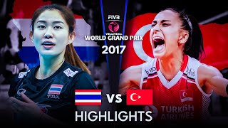 LEGENDARY MATCH  THAILAND vs TURKIYE  Womens Volleyball World Grand Prix 2017 [upl. by Nicolella]