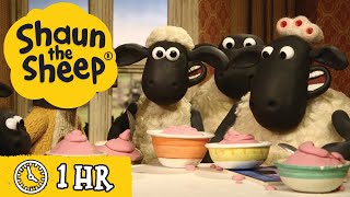 Shaun the Sheep 🐑 Full Episodes 🍨 Food amp Giant Sheep 🍅 Cartoons for Kids [upl. by Berty]