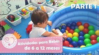 ATIVIDADES PARA BEBÊS DE 6 A 12 MESES  PARTE 1  MOMENTO MÃE [upl. by Lundquist]