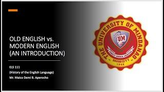 Old English vs Modern English An Introduction [upl. by Indihar358]