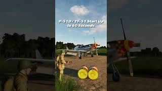 DCS P51D Start Up Tutorial in Less than 60 Seconds shorts [upl. by Atikan]