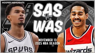 San Antonio Spurs vs Washington Wizards Full Game Highlights  Nov 13  2025 NBA Season [upl. by Lucina154]