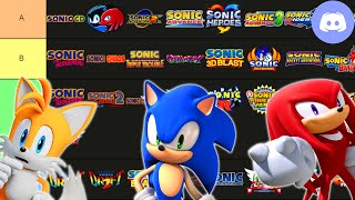 Sonic Tails and Knuckles make a Sonic Games Tier List Parts 1 amp 2 [upl. by Clere]