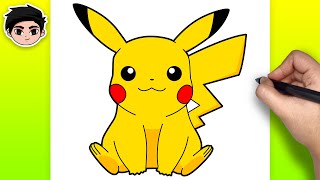 How To Draw Pikachu  Pokemon  Easy Step By Step Tutorial [upl. by Rozella]