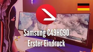 49 Zoll Gaming Bildschirm  Samsung C49HG90  Wow ohne Ende  Erster Eindruck [upl. by Aikkin]