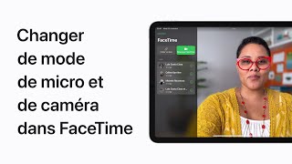 Changer de mode de micro et de caméra dans FaceTime sur iPhone et iPad  Assistance Apple [upl. by Lemej]