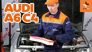 How to change air filter Audi A6  Tutorial HD [upl. by Cimbura]