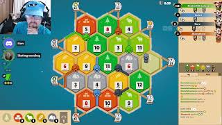 My Favorite Catan Game EVER RAW FOOTAGE [upl. by Modnarb]