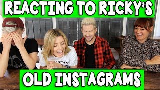 REACTING TO RICKY DILLONS OLD INSTAGRAMS w Hannah Hart amp Mamrie Hart [upl. by Tsiuqram]