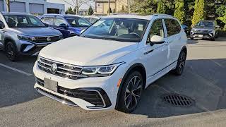 2024 Volkswagen Tiguan Highline R Line Features and Walk Through [upl. by Hegyera]