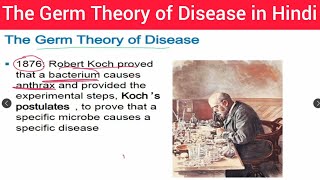 Microbiology  Germ Theory of Disease amp Kochs Postulates of Robert Koch Hindi  Kochs Postulates [upl. by Galina]