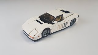 LEGO MOC  1986 Miami vice Ferrari Testarossa [upl. by Dabbs]