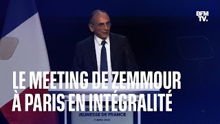 Le discours dÉric Zemmour lors de son meeting au palais des Sports de Paris en intégralité [upl. by Lanita]