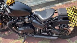 triumph bobber Back seat review 凱旋Bobber後座 Bobber雙載 Bobber後腳踏 後貨架 貨架 Triumph改装 [upl. by Irret]