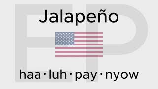 HOW TO PRONOUNCE JALAPEÑO American and British [upl. by Onaicul]