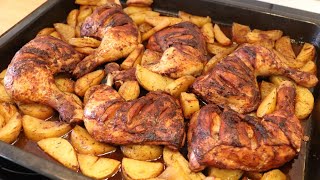 Pollo con Papas al Horno Práctico y Delicioso [upl. by Blatt659]