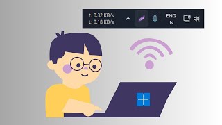 How to Get Internet Speed Meter on Windows 11 Taskbar  GeekBullet [upl. by Stander]