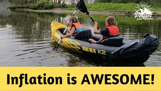 Intex Explorer K2 Inflatable Kayak Review  We LOVE It [upl. by Ruddy]