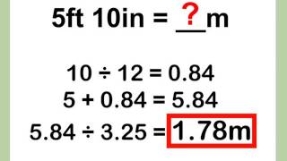 Cómo convertir pies a metros [upl. by Binetta]