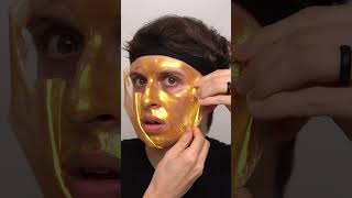 Gold PeelOff Mask ASMR [upl. by Drannek320]