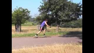 RollerSki lesson 3 [upl. by Ytsrik]