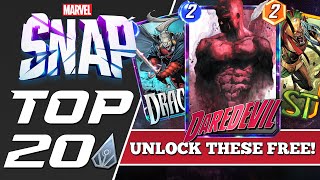 SERIES 3 TOKEN SHOP GUIDE  TOP 20 FREE CARDS IN MAY  Marvel Snap [upl. by Anialad]