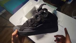 Lanvin Paris “Triple Black” Unboxing amp Review shoepop [upl. by Eiram]