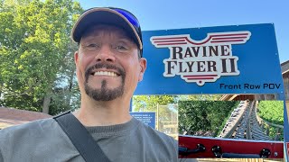 RAVINE FLYER II at WALDAMEER PARK Erie Pennsylvania USA On Ride Footage  Front Row POV [upl. by Arlina889]