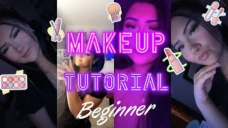 Baddie makeup tutorial beginner friendly [upl. by Llednav517]