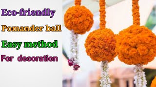 Festival decoration Background decoration flower pomander ballsHanging flower ball for decoration [upl. by Rafi607]