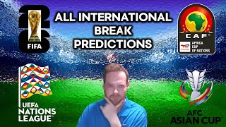 My AFCON Asia Cup CONMEBOL amp OFC World Cup Qualification Predictions [upl. by Milone]