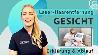 Laserhaarentfernung Gesicht Victrastudio [upl. by Maximilian]