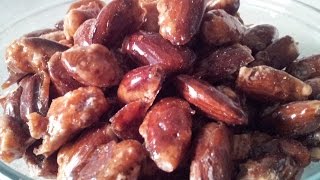 Candied Almonds recipe  how to make candied almonds badam sokhte [upl. by Ylehsa]