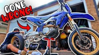 Turning My Dirtbike Into A SUPERMOTO [upl. by Meeks]