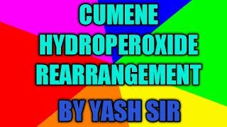 cumene hydroperoxide rearrangement [upl. by Nauqel]