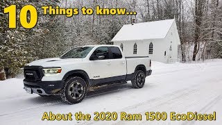 10 Things to Know About the 2020 Ram 1500 EcoDiesel [upl. by Shina467]