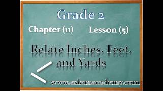 115 Relate Inches Feet and Yards [upl. by Vinita]