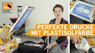 Perfekt deckender Siebdruck auf Textilien mit Plastisolfarben  Anleitung [upl. by Hnim811]