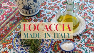 HOMEMADE ITALIAN FOCACCIA in my home in Tuscany Italy [upl. by Naujal]