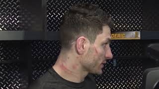 Garnet Hathaway on Pat Maroon FIGHT and Game Winning Goal  Bruins Postgame Interview [upl. by Isus]